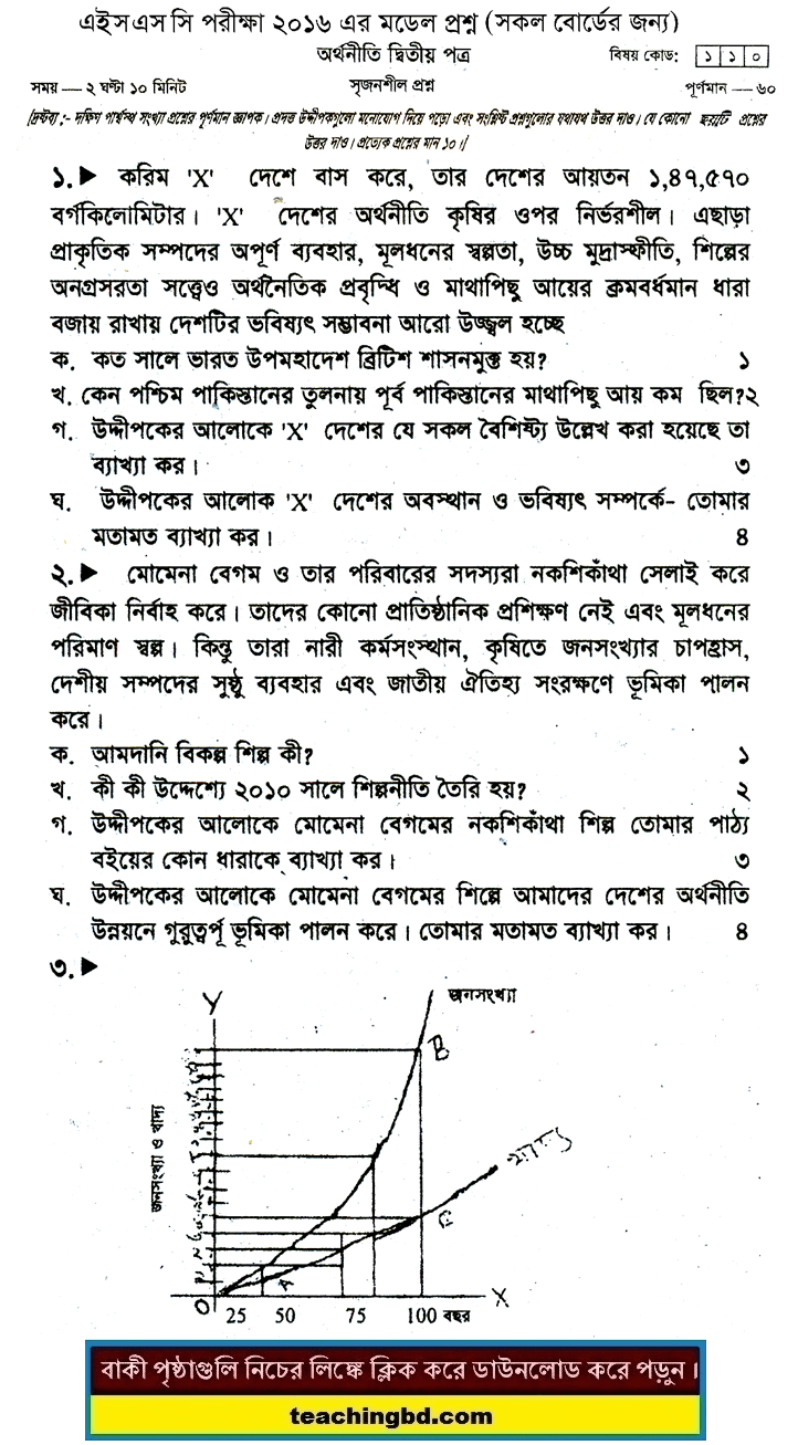 Economics 2 Suggestion and Question Patterns of HSC Examination 2016-11